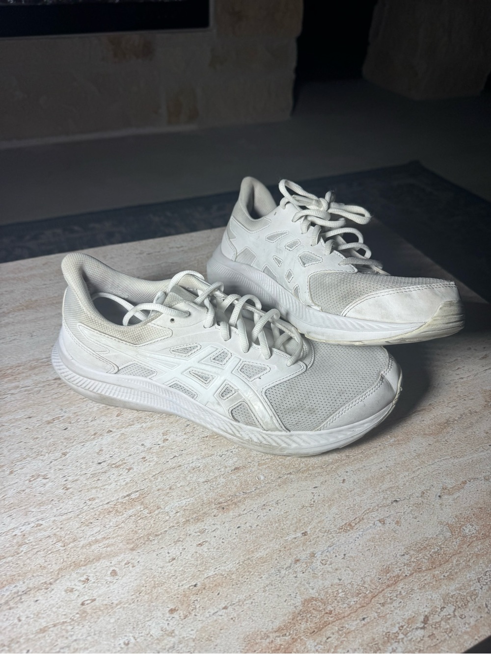 Asics Women's White Athletic Running Sneakers
